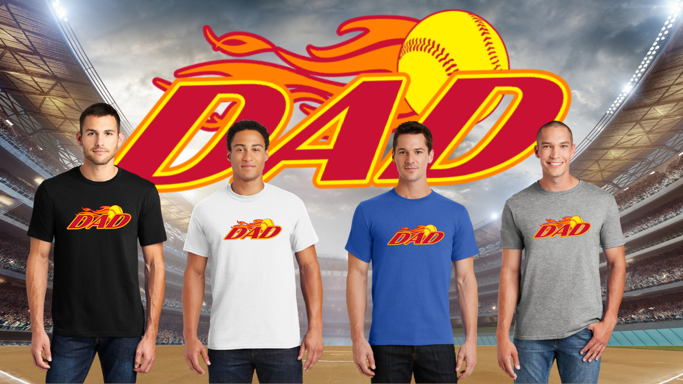 Softball Dad - Proud Supporter Tee