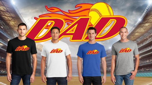 Softball Dad - Proud Supporter Tee